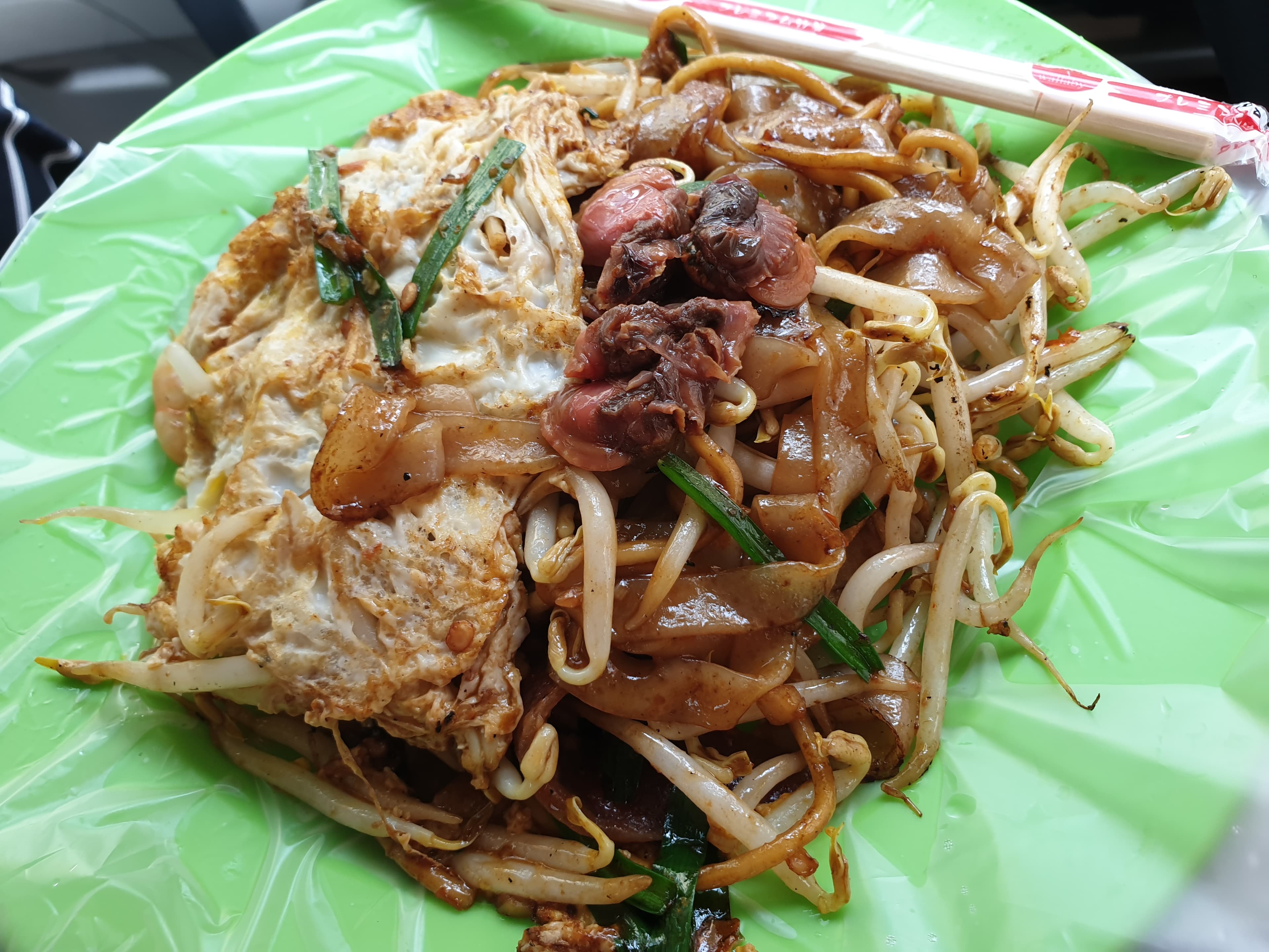 Char kway teow noodles
