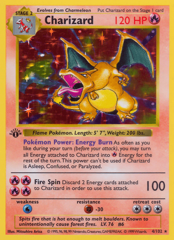 Original Pokémon trading card artwork from the Pokémon TCG base set